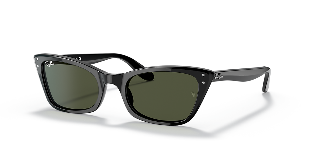 Ray-Ban Lady Burbank S (52 - 20) with Green lenses and Black frame