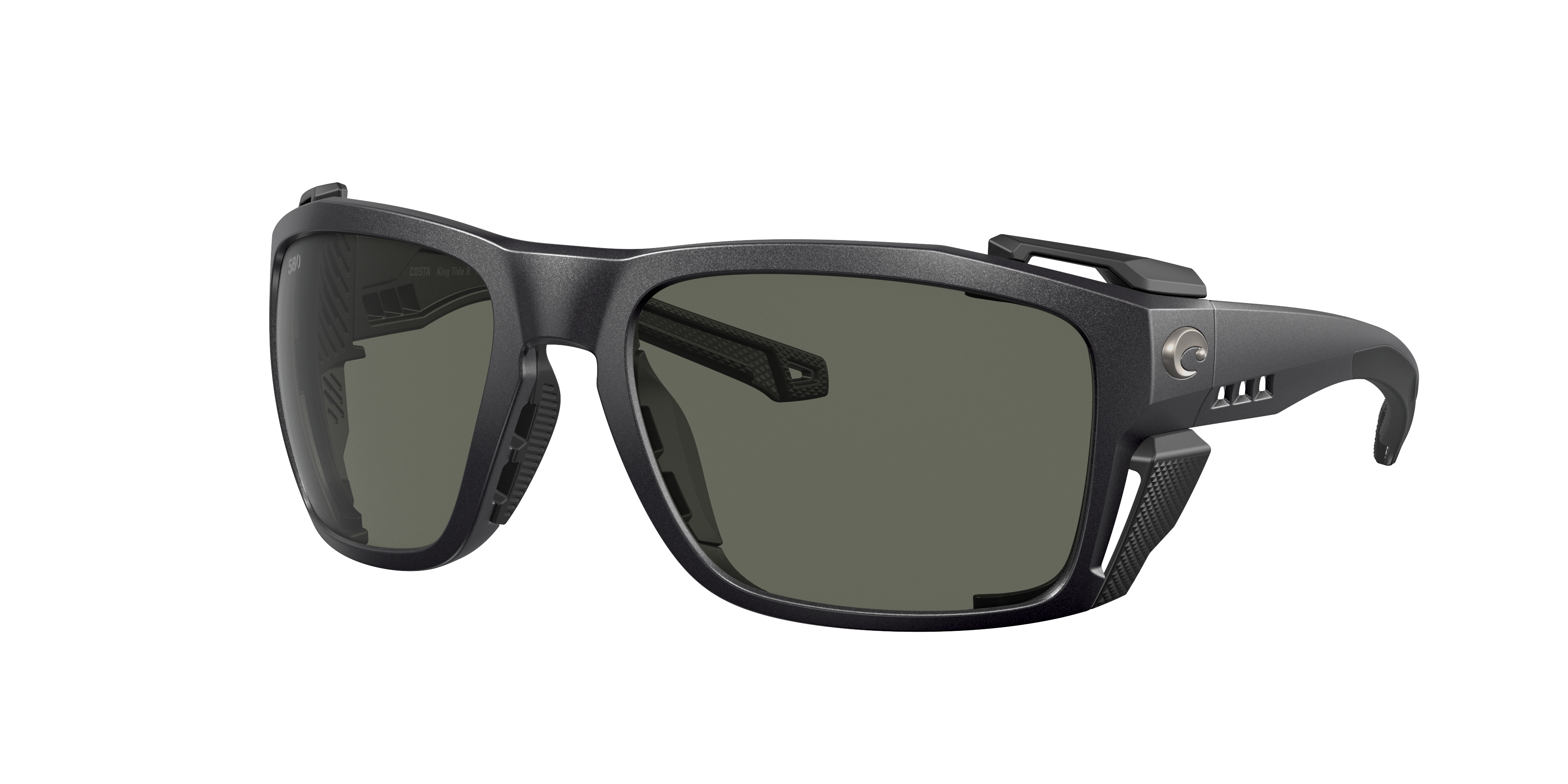 Costa Man Sunglass King Tide 8 -  Frame color: Black Pearl, Lens color: Gray
