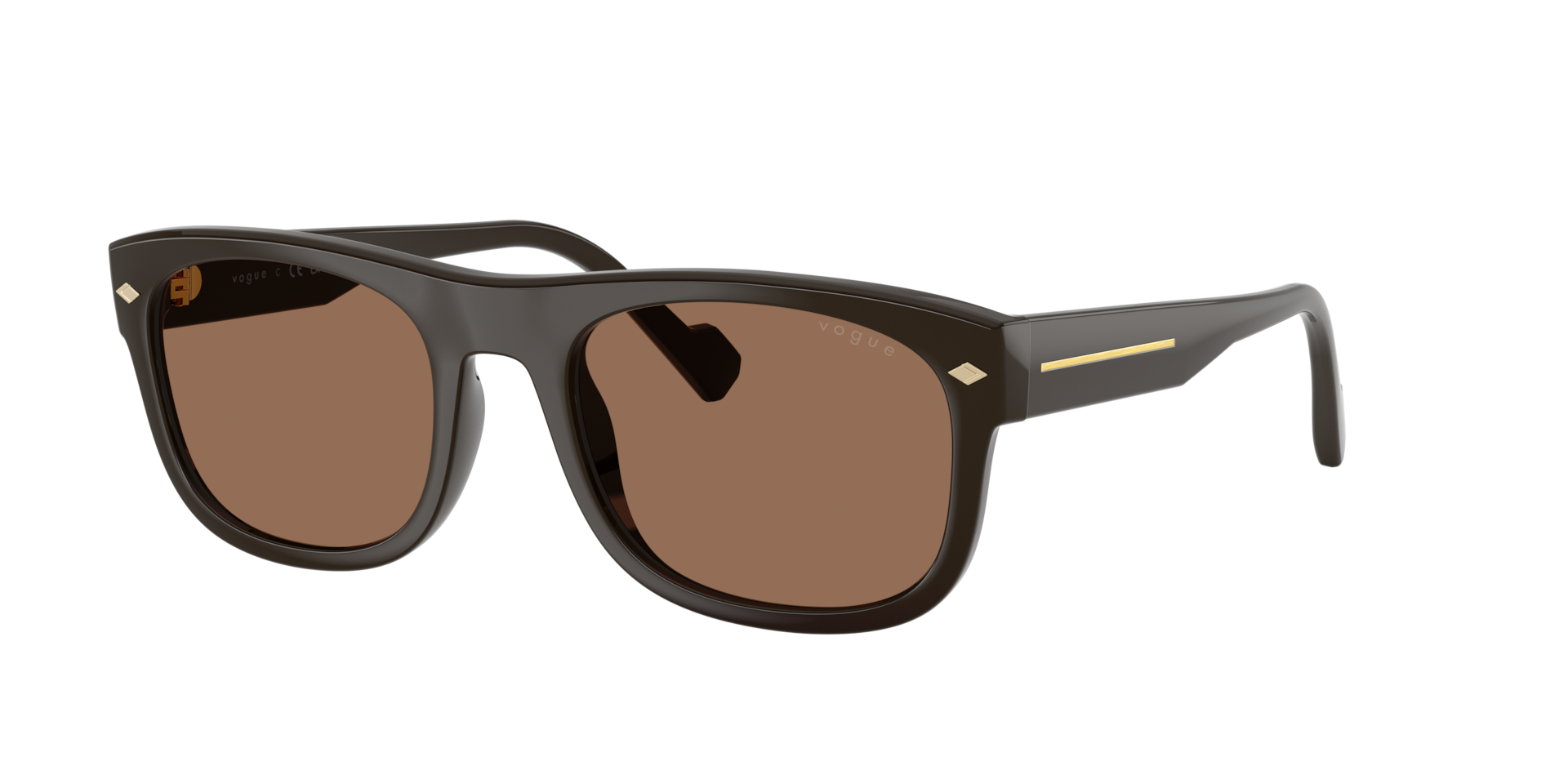 Vogue Eyewear Brown Man Vo5754s 332873 Sunglasses Acetate Geometric Normal - Image 2