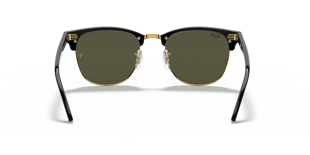 Ray-Ban Clubmaster Classic XL (55 - 19) with Green lenses and