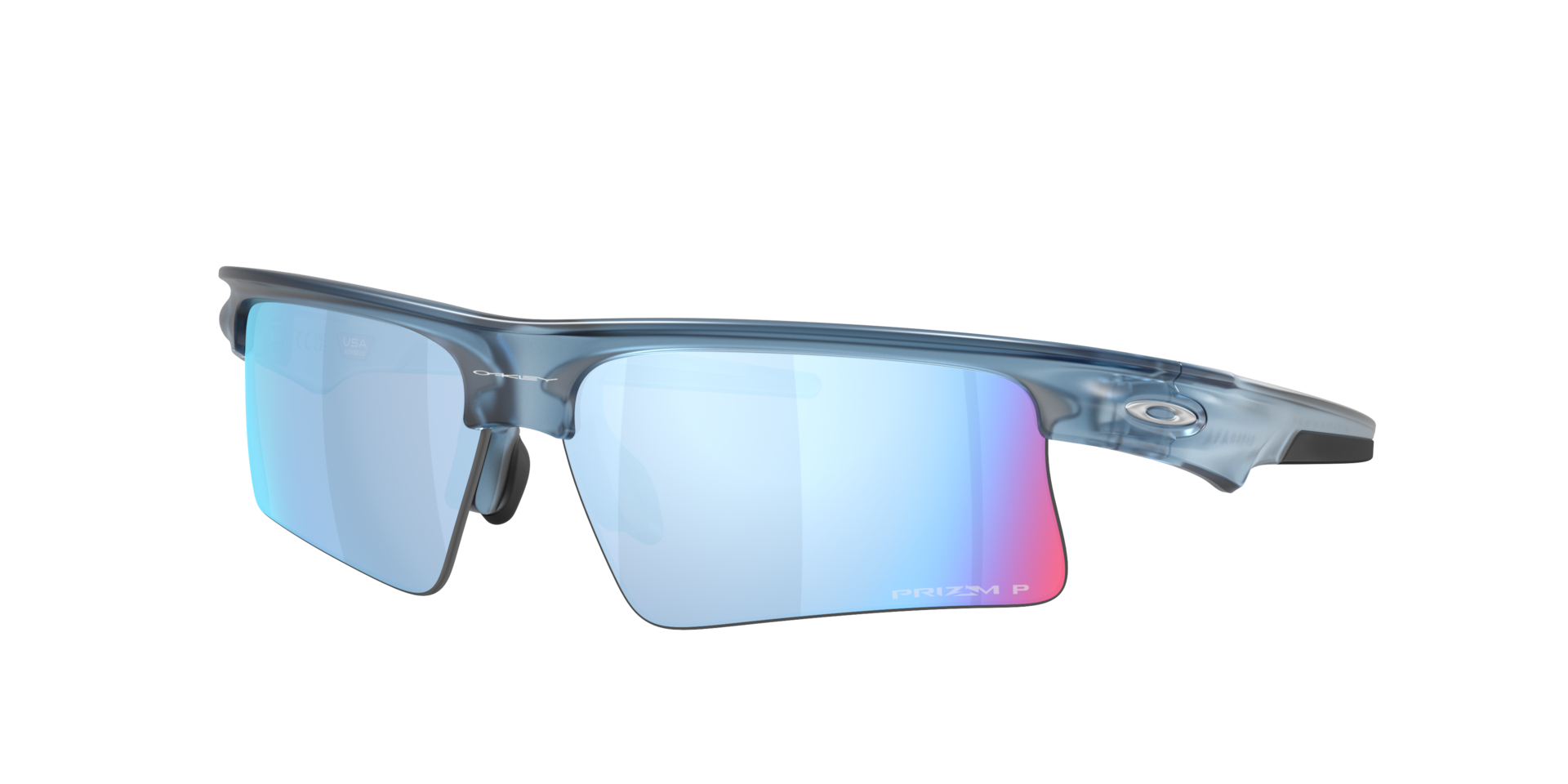 Oakley Unisex Sunglass Bisphaera™ Speed -  Frame color: Transparent Abyss, Lens color: Prizm Deep Water Polarized