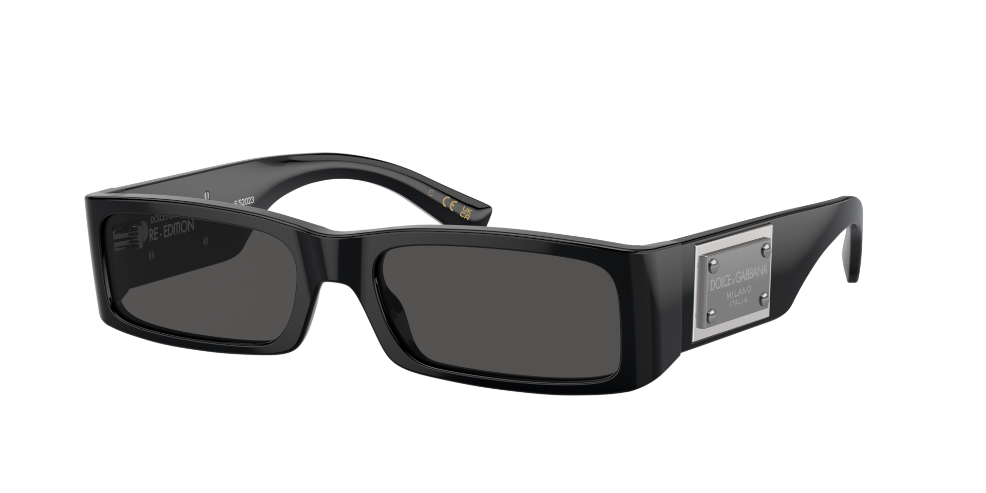 Dolce&Gabbana Mann Sunglass DG4444 - Rahmenfarbe: Schwarz, Linsenfarbe: Dunkelgrau