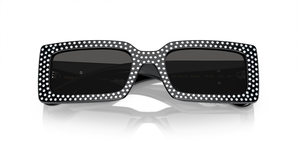 Dolce&Gabbana DG4447B M (53 - 20) with Grey lenses and Black frame