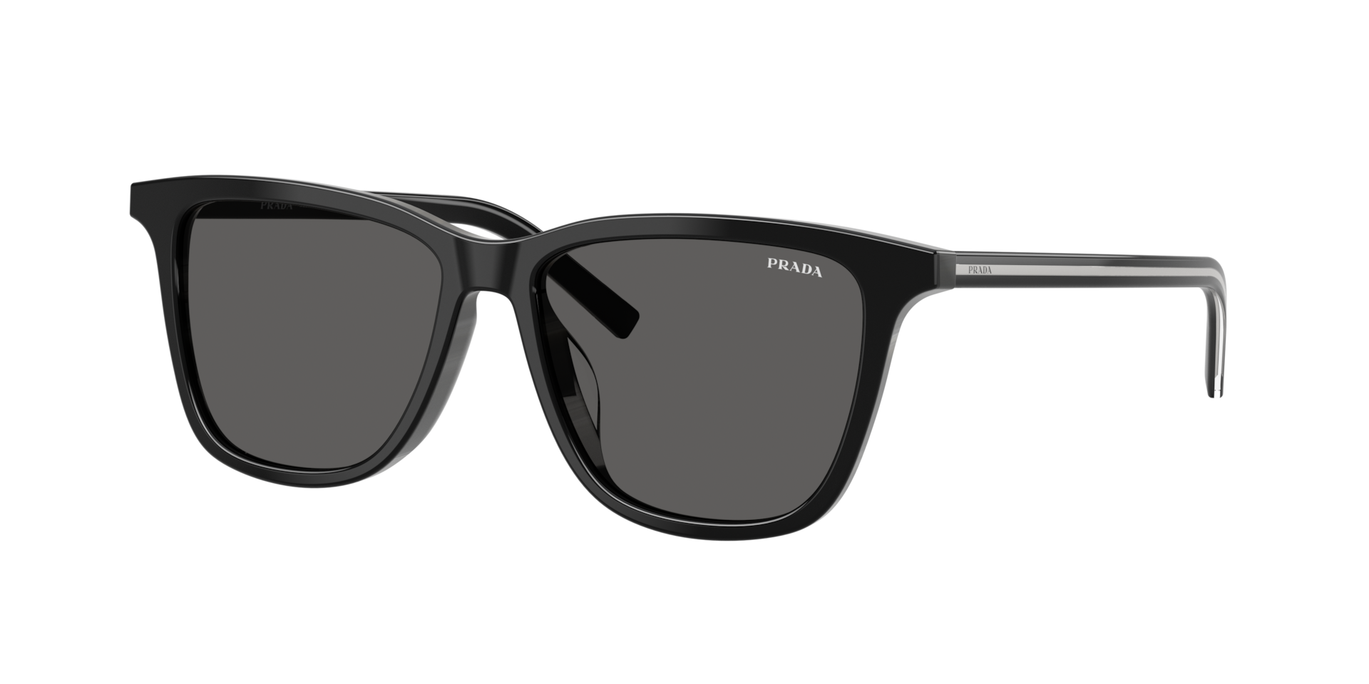 Prada PR D18SD L (54 - 15) with Grey lenses and Black frame
