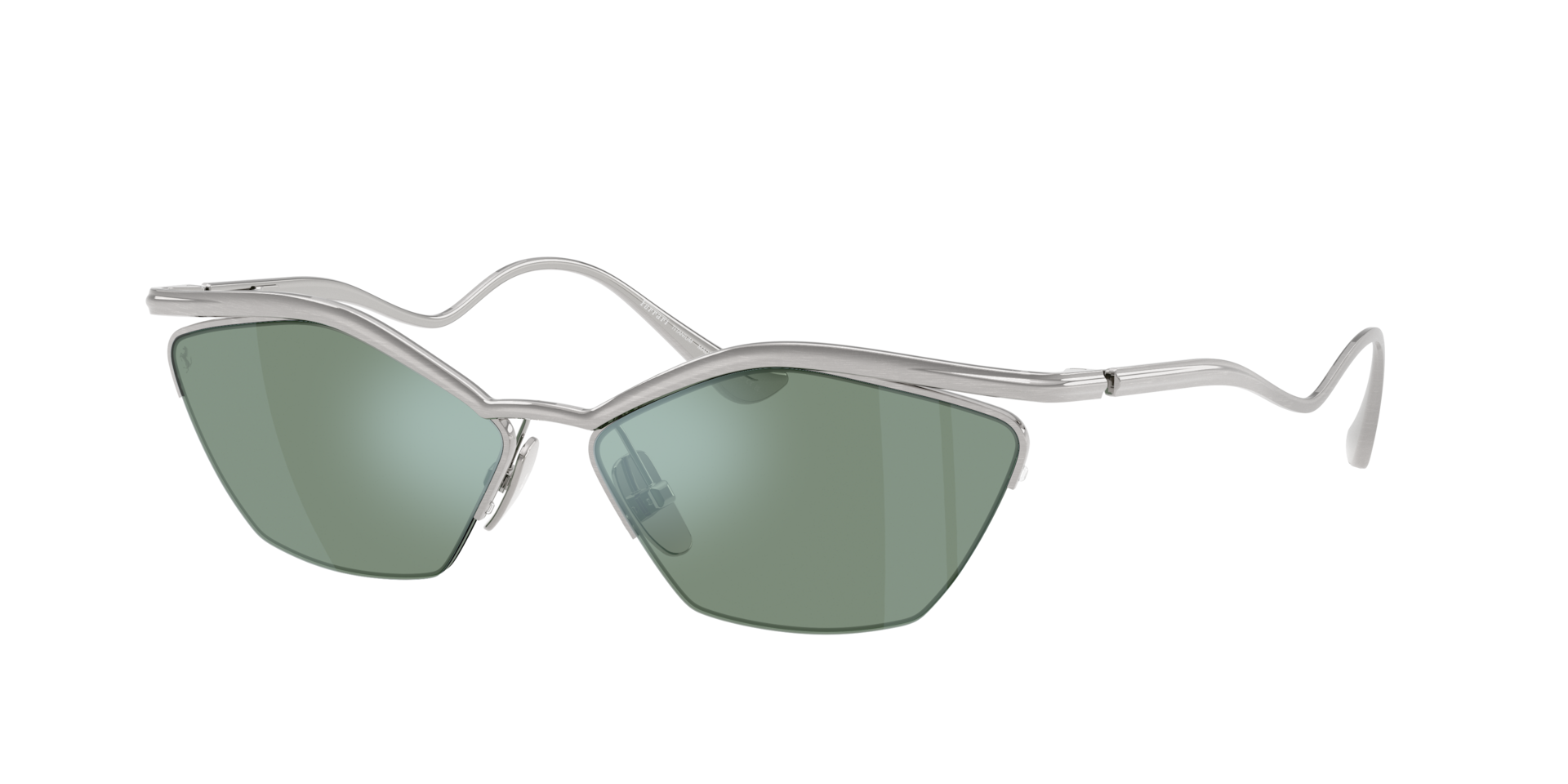 Ferrari Woman Sunglass FH1030T -  Frame color: Silver Brushed, Lens color: Light Blue Mirror