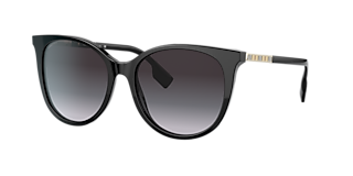 Burberry BE4434 L (57 - 20) with Grey lenses and Black frame