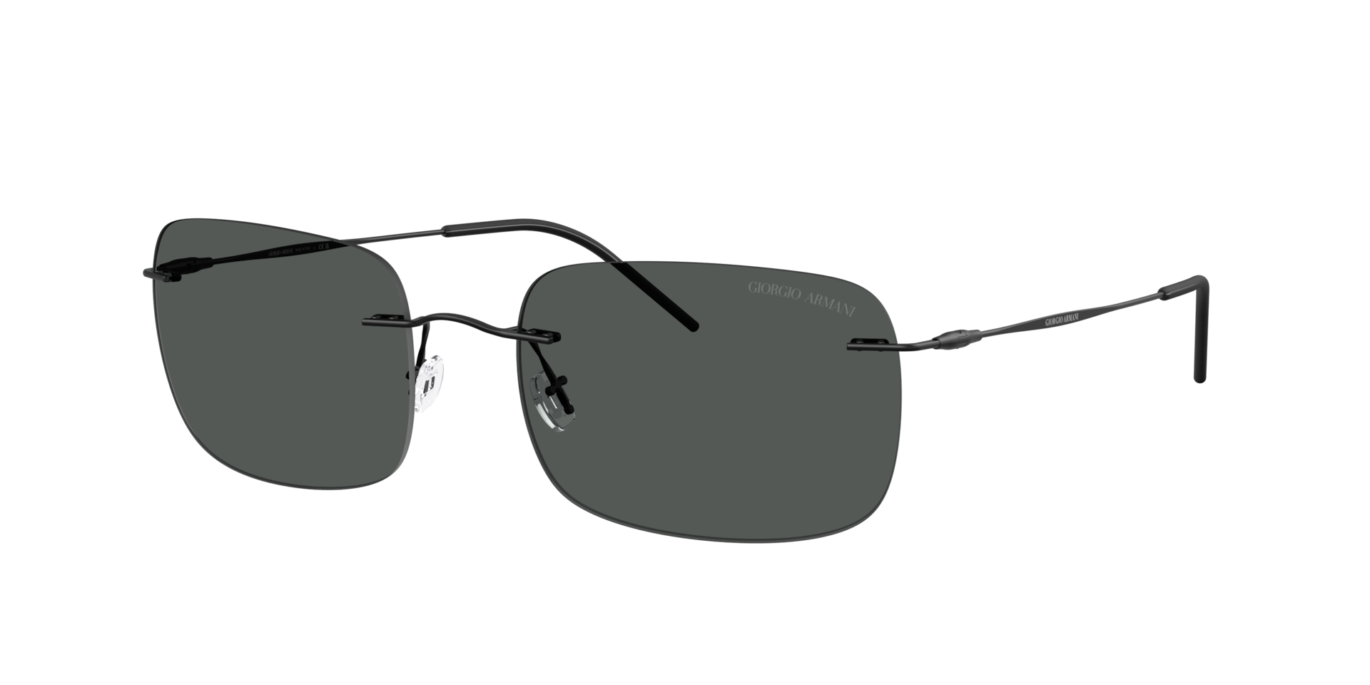 Giorgio Armani Homme Sunglass AR1512M - Couleur du Monture: Noir mat, Couleur de Lentille: Gris foncé