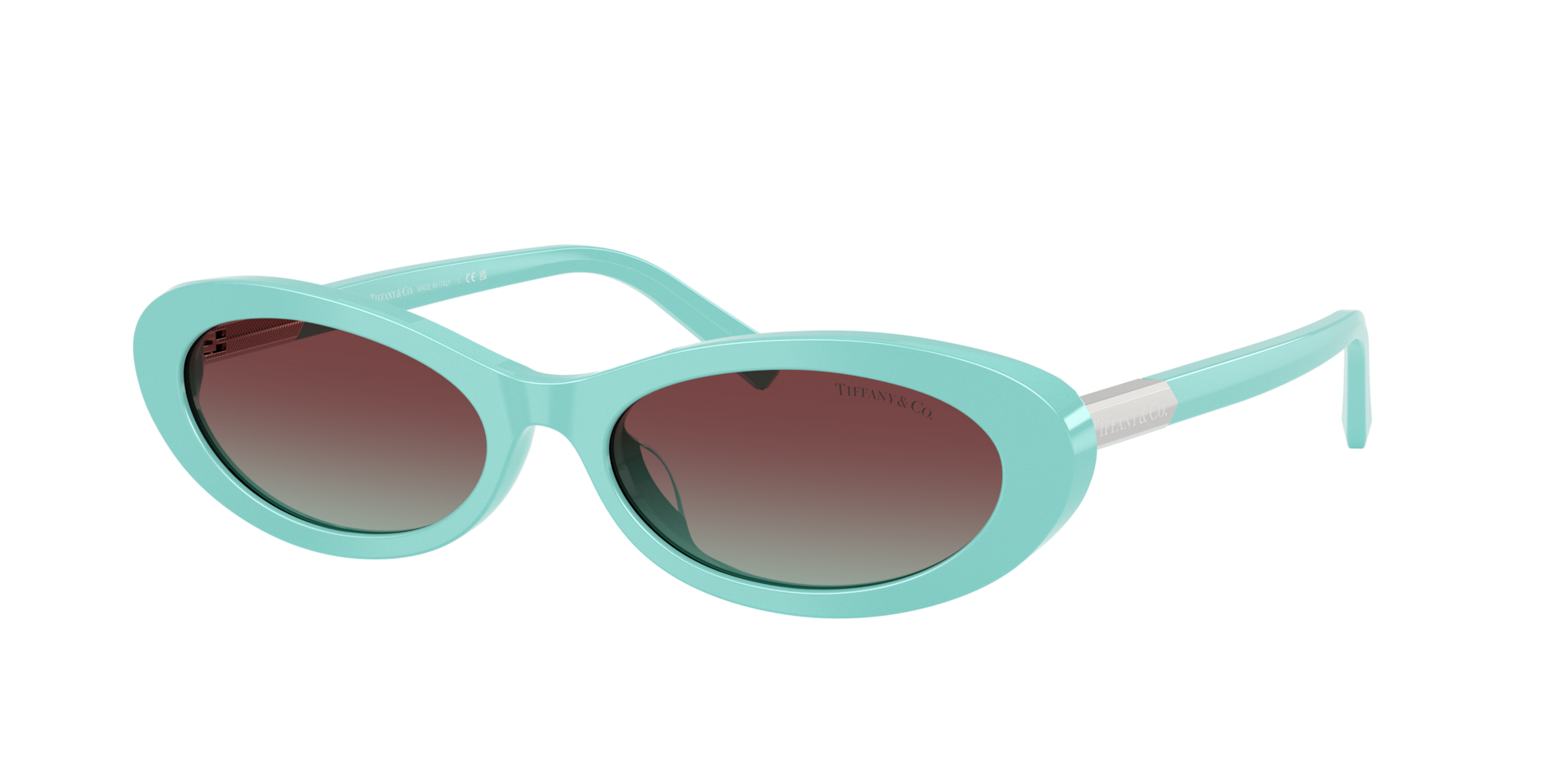 Tiffany & Co. Damen Azure,Burgundy Frau Sunglass Tf4250 - Rahmenfarbe: Tiffanyblau, Linsenfarbe: Azure/Burgundy