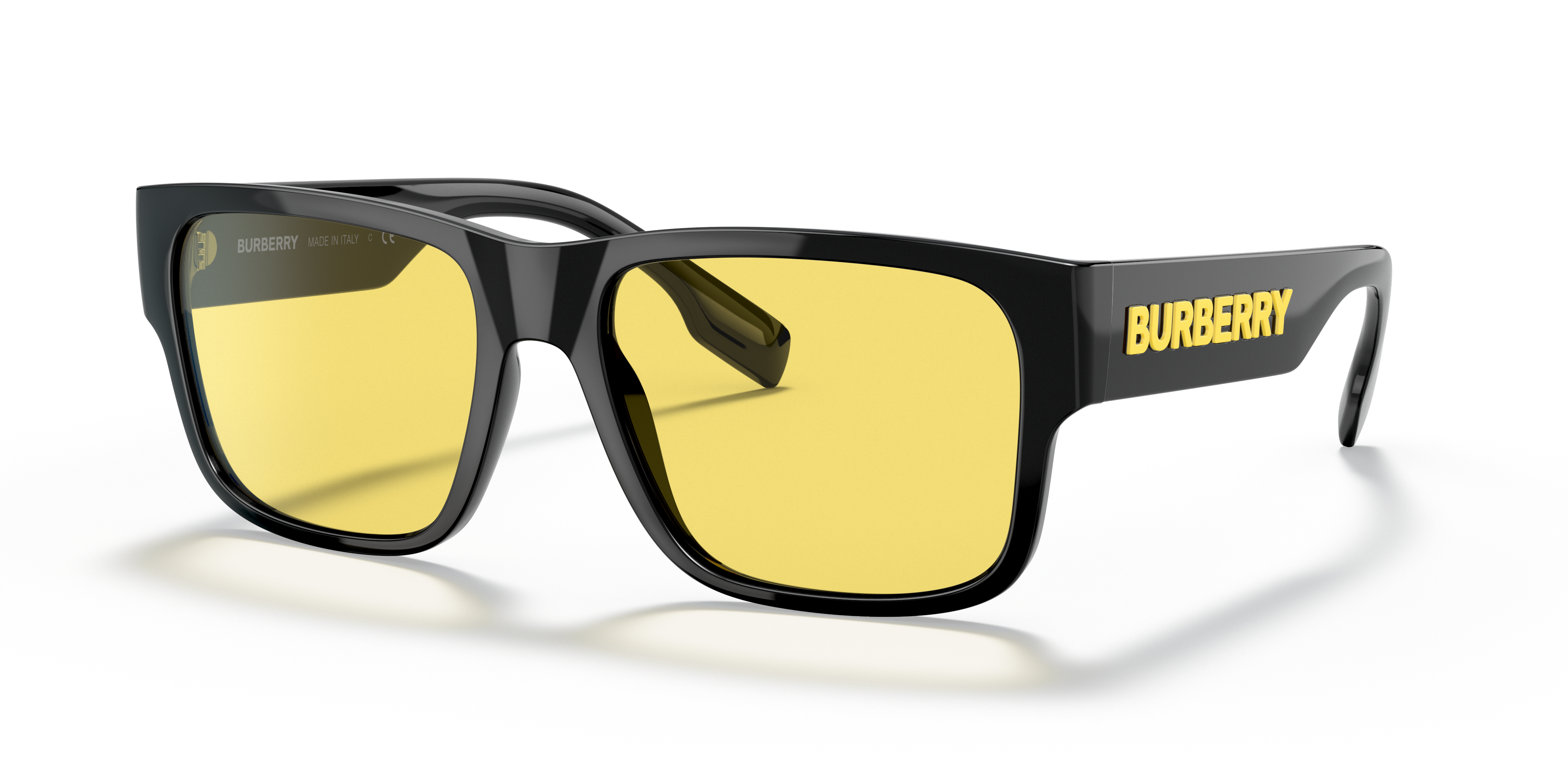 Burberry Knight XL (57 - 18) with Yellow lenses and Black frame