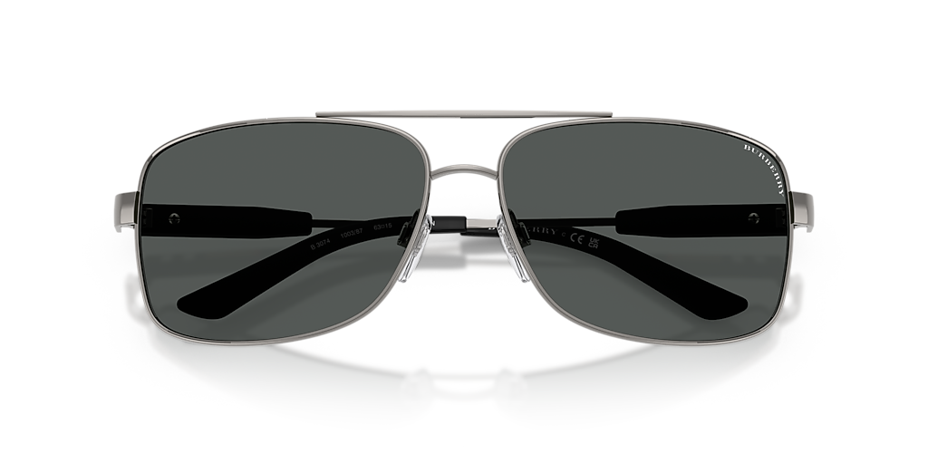 Burberry BE3074 XL (63 - 15) with Grey lenses and Grey frame