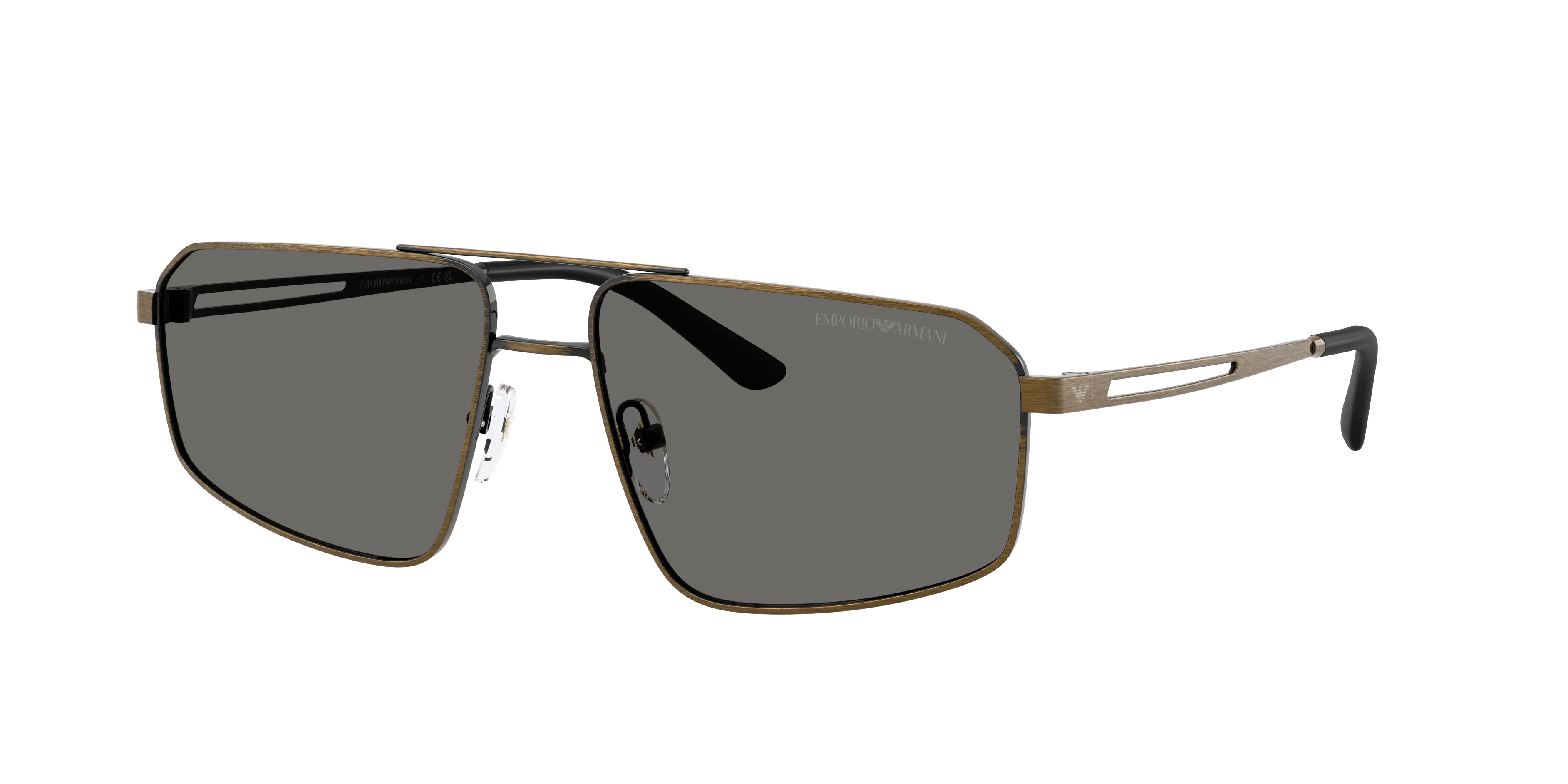 Emporio Armani EA2173 XL (59 - 16) with Grey lenses and Gold frame