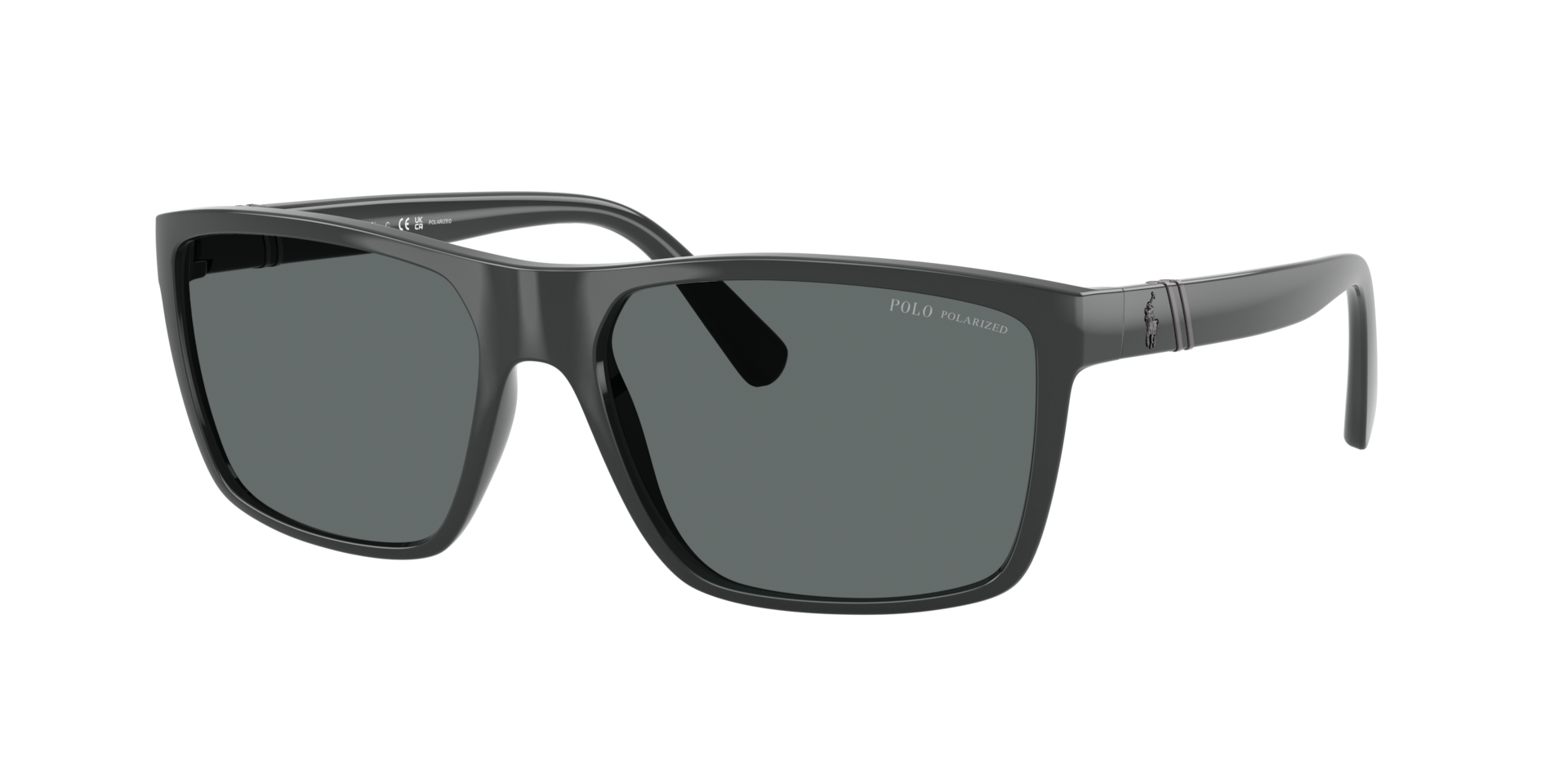 Polo Ralph Lauren Man Sunglass PH4133 -  Frame color: Shiny Dark Grey, Lens color: Polarized Dark Grey