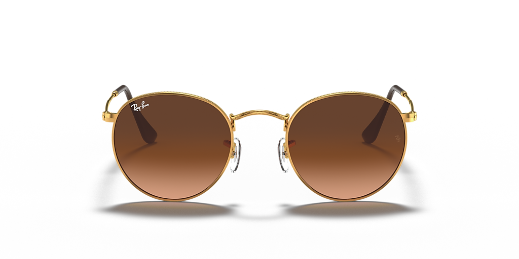Ray-Ban Round Metal L (53 - 21) with Pink lenses and Yellow frame