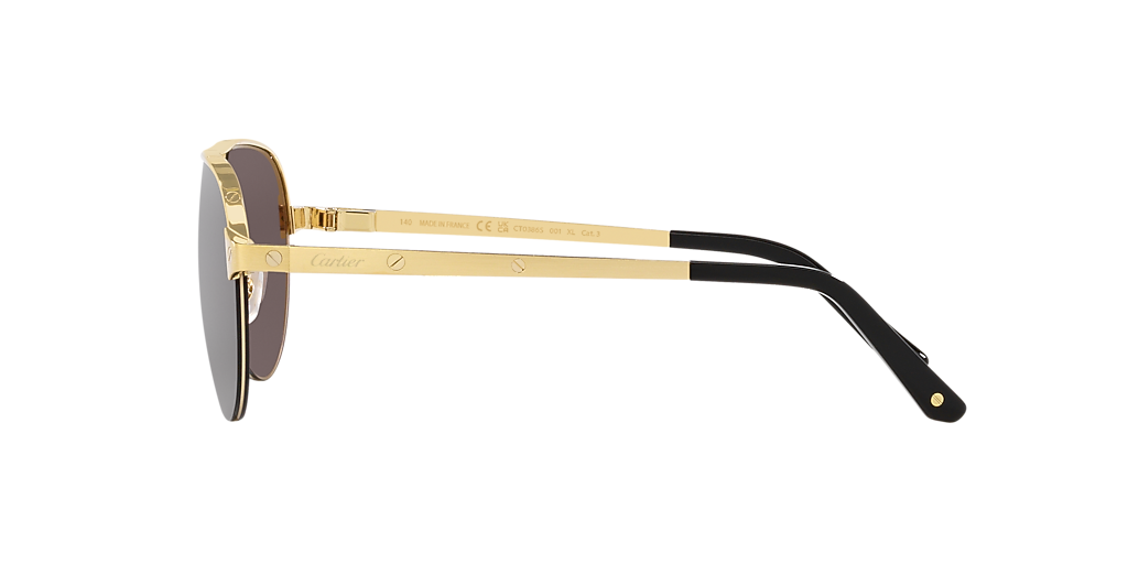 Cartier CT0386S L (60 - 15) with Grey lenses and Gold frame
