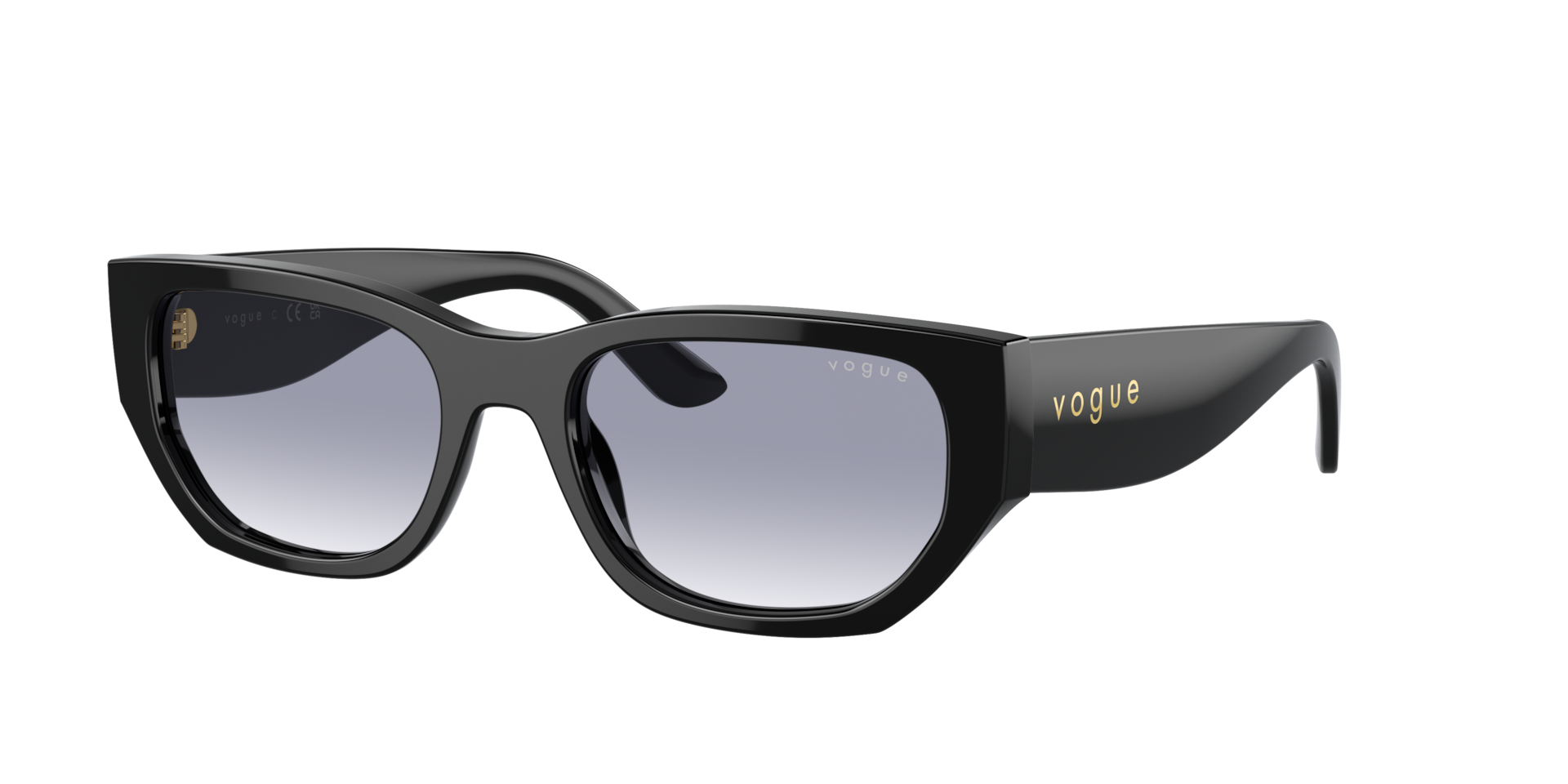 Vogue Eyewear Woman Sunglass VO5586S -  Frame color: Black, Lens color: Clear Gradient Blue