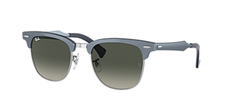 Ray-Ban Clubmaster Aluminum L (51 - 21) with Grey lenses and Blue