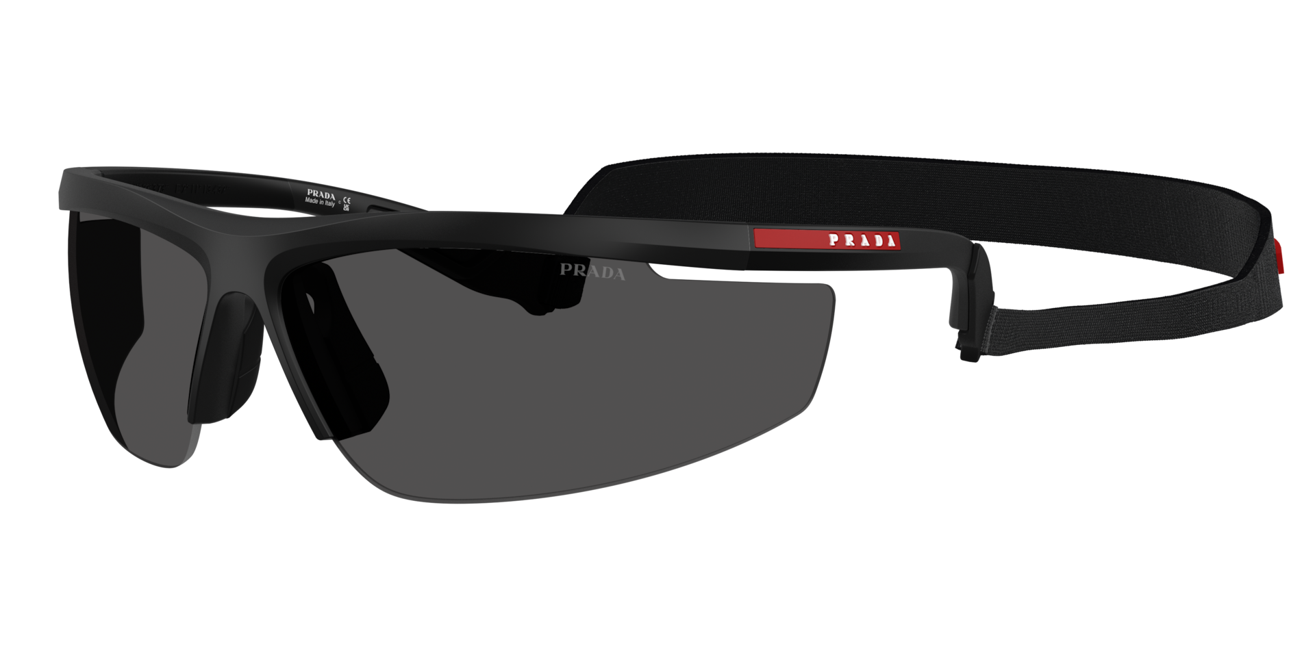 Prada Linea Rossa Man Sunglass PS A02S -  Frame color: Nero Opaco, Lens color: Ardesia