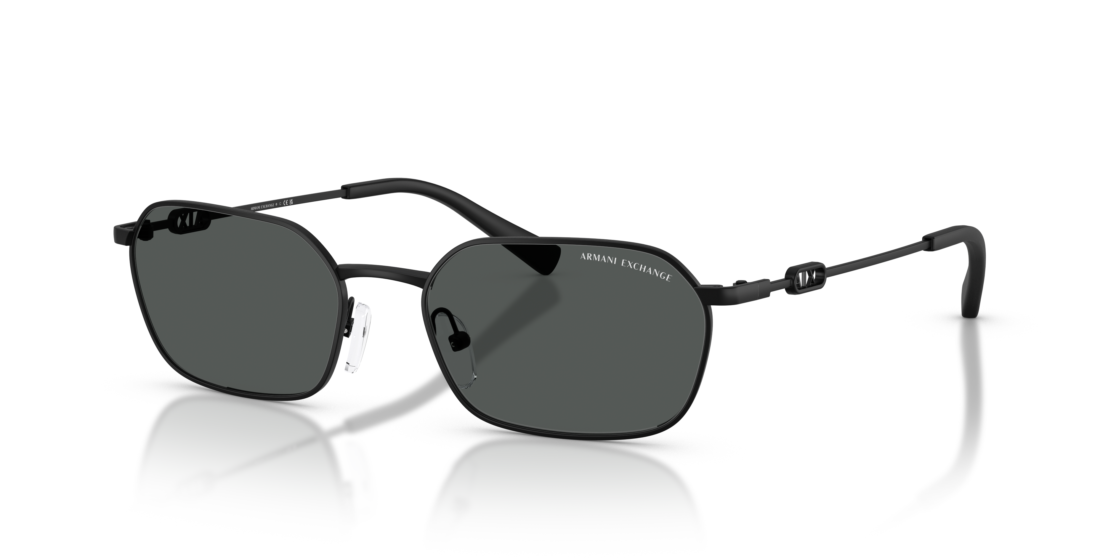 Armani Exchange AX2056S M (54 - 18) with Grey lenses and Black