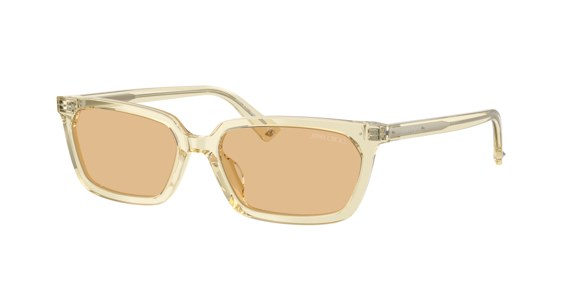 Jimmy Choo Frau Sunglass JC5050U - Rahmenfarbe: Transparentes Gelb, Linsenfarbe: Hellgelb