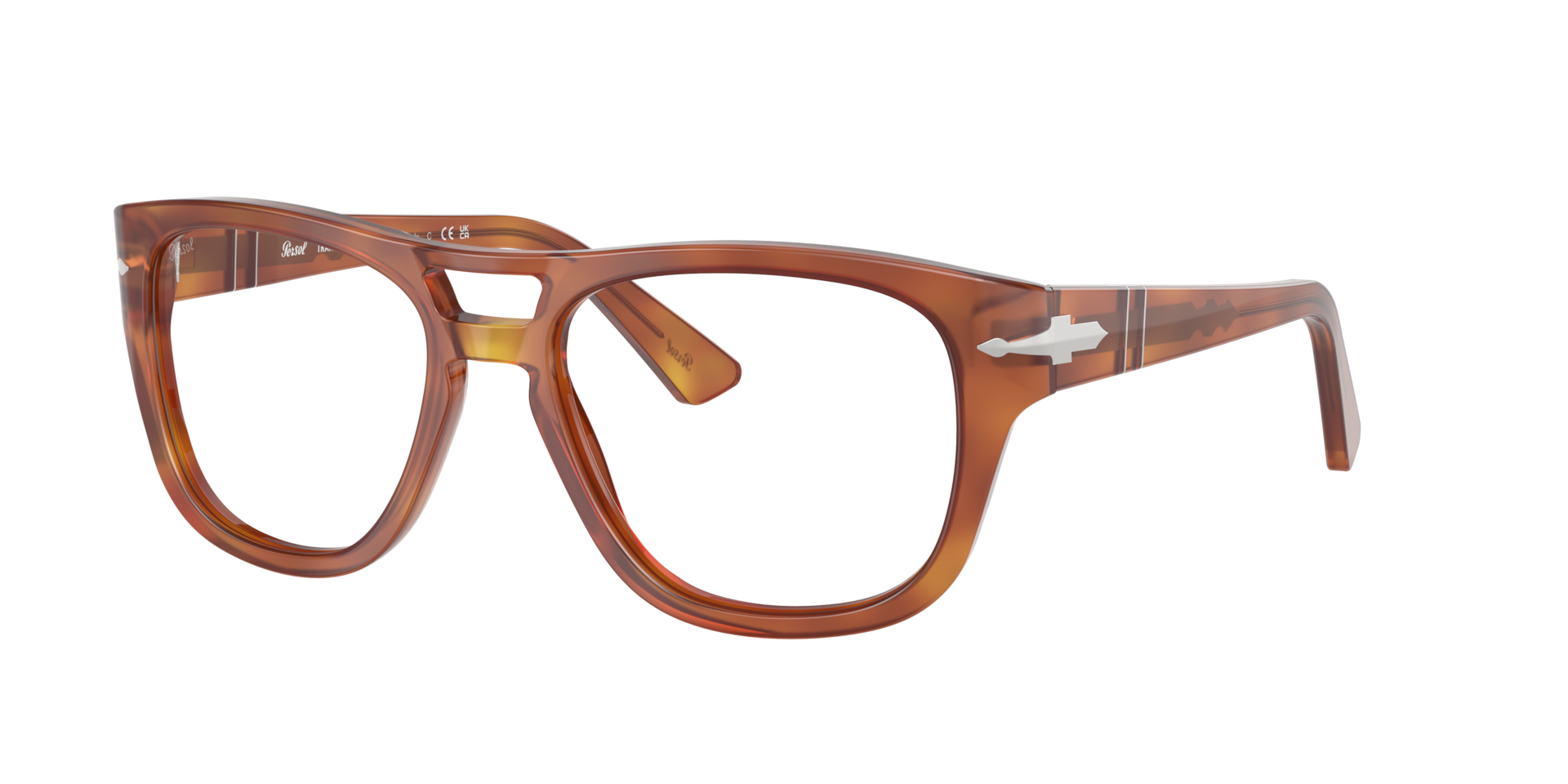 Persol Unisex Sunglass PO3366S - Transitions® - Rahmenfarbe: Terra Di Siena, Linsenfarbe: Transitions 8 Grün