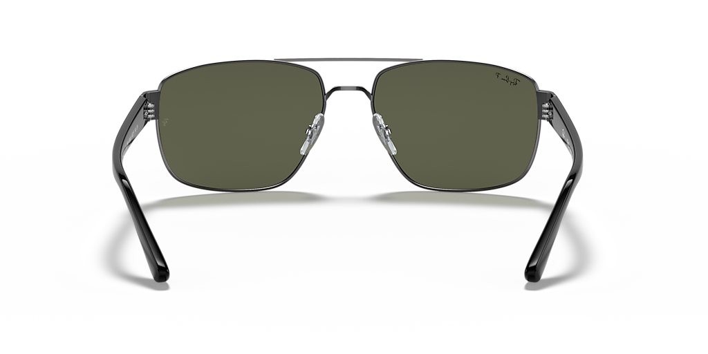 Ray-Ban RB3663 XL (60 - 17) with Green lenses and Grey frame