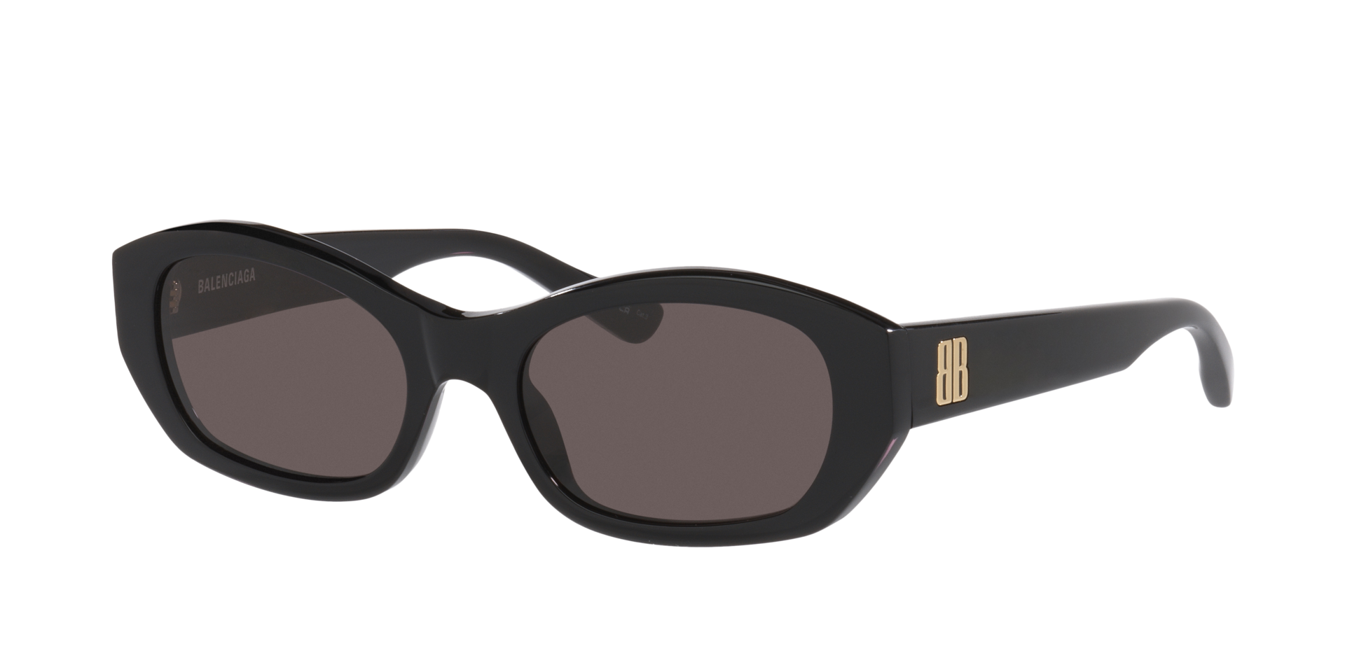Balenciaga Frau Sunglass Bb0476S - Rahmenfarbe: Schwarz, Linsenfarbe: Grau