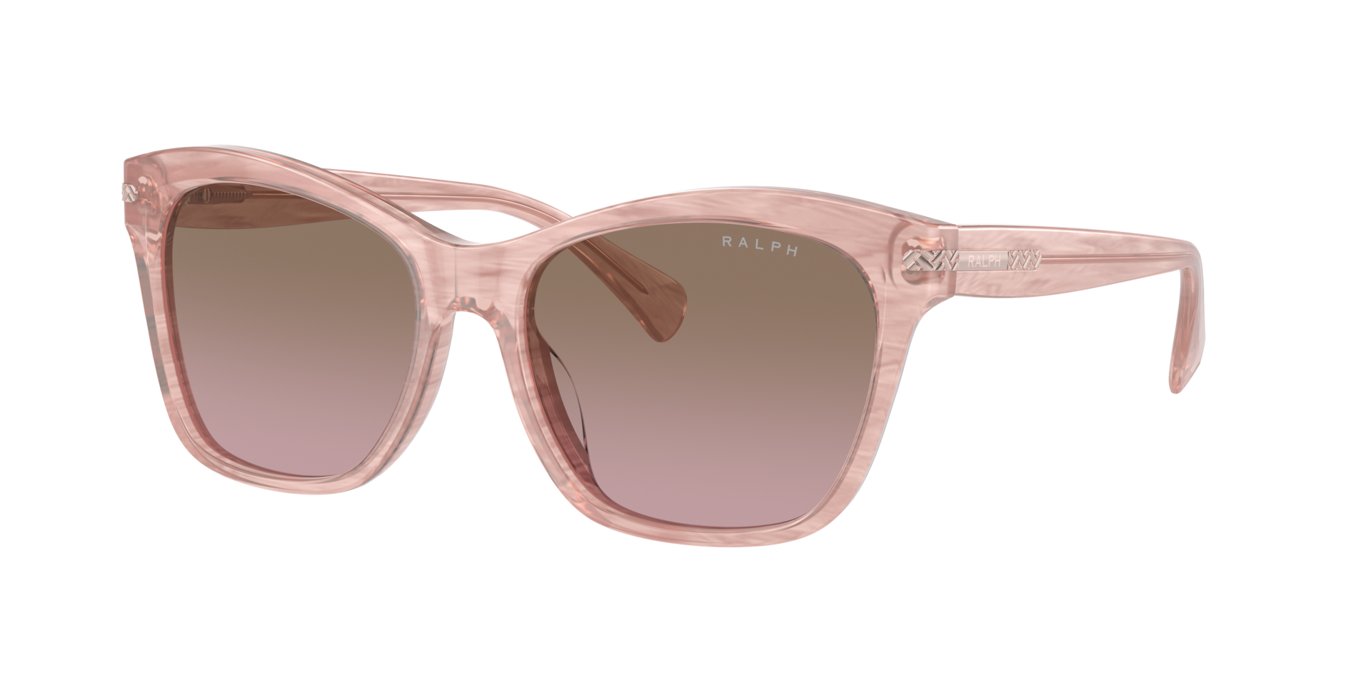Ralph Femme Sunglass RA5310U - Couleur du Monture Ray Rose brillant Couleur de Lentille Marron Rose 55 €