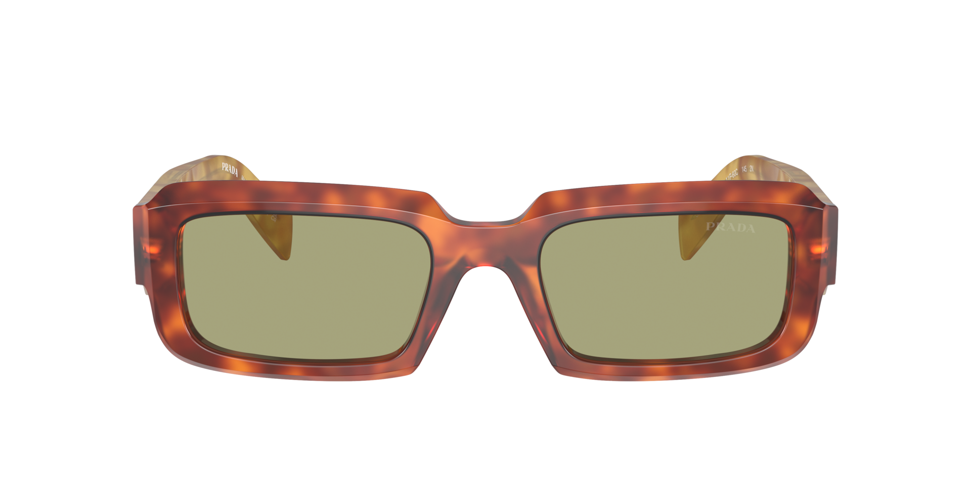 Prada PR 27ZS L (54 - 21) with Green lenses and Brown frame