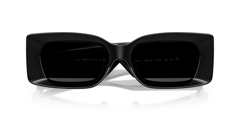 Versace VE4474U M (52 - 20) with Grey lenses and Black frame
