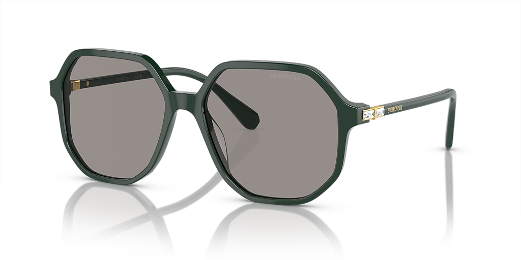 Swarovski SK6003 XL (57 - 16) with Grey lenses and Green frame