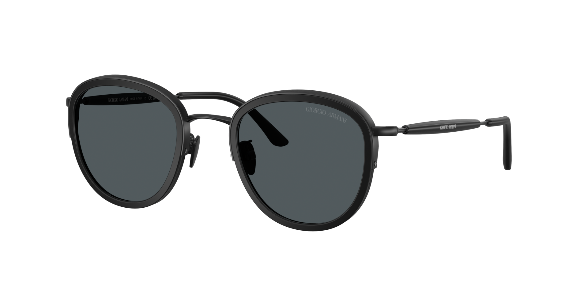 Giorgio Armani Man Sunglass AR6176 -  Frame color: Matte Black, Lens color: Dark Grey