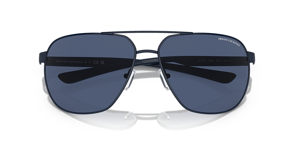 Armani Exchange AX2047S L (63 - 14) with Blue lenses and Blue