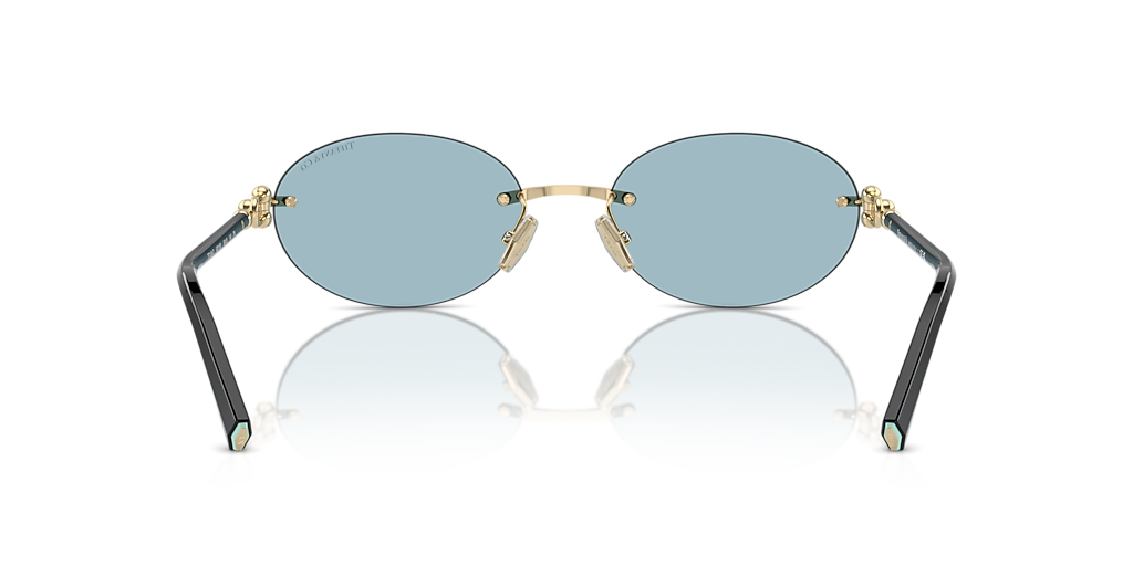 Tiffany & Co. TF3104D L (56 - 18) with Blue lenses and Gold frame