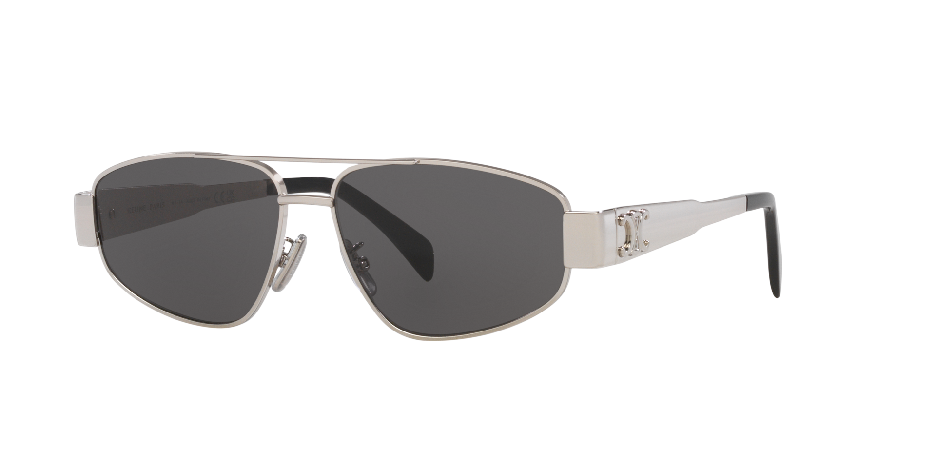 Celine Homme Sunglass Metal Triomphe CL40281U - Couleur du Monture Gris Couleur de Lentille Gris 490 €