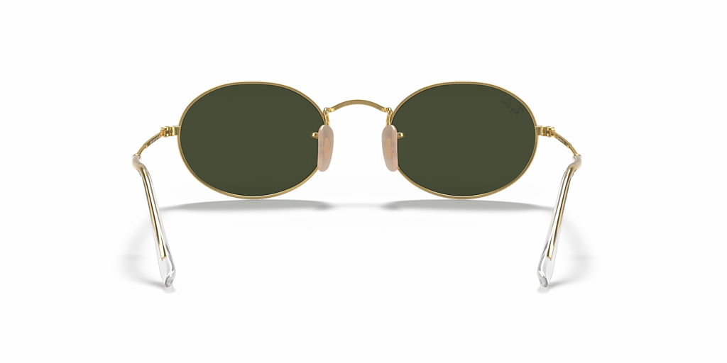 Ray-Ban Oval Metal XL (54 - 21) with Green lenses and Gold frame