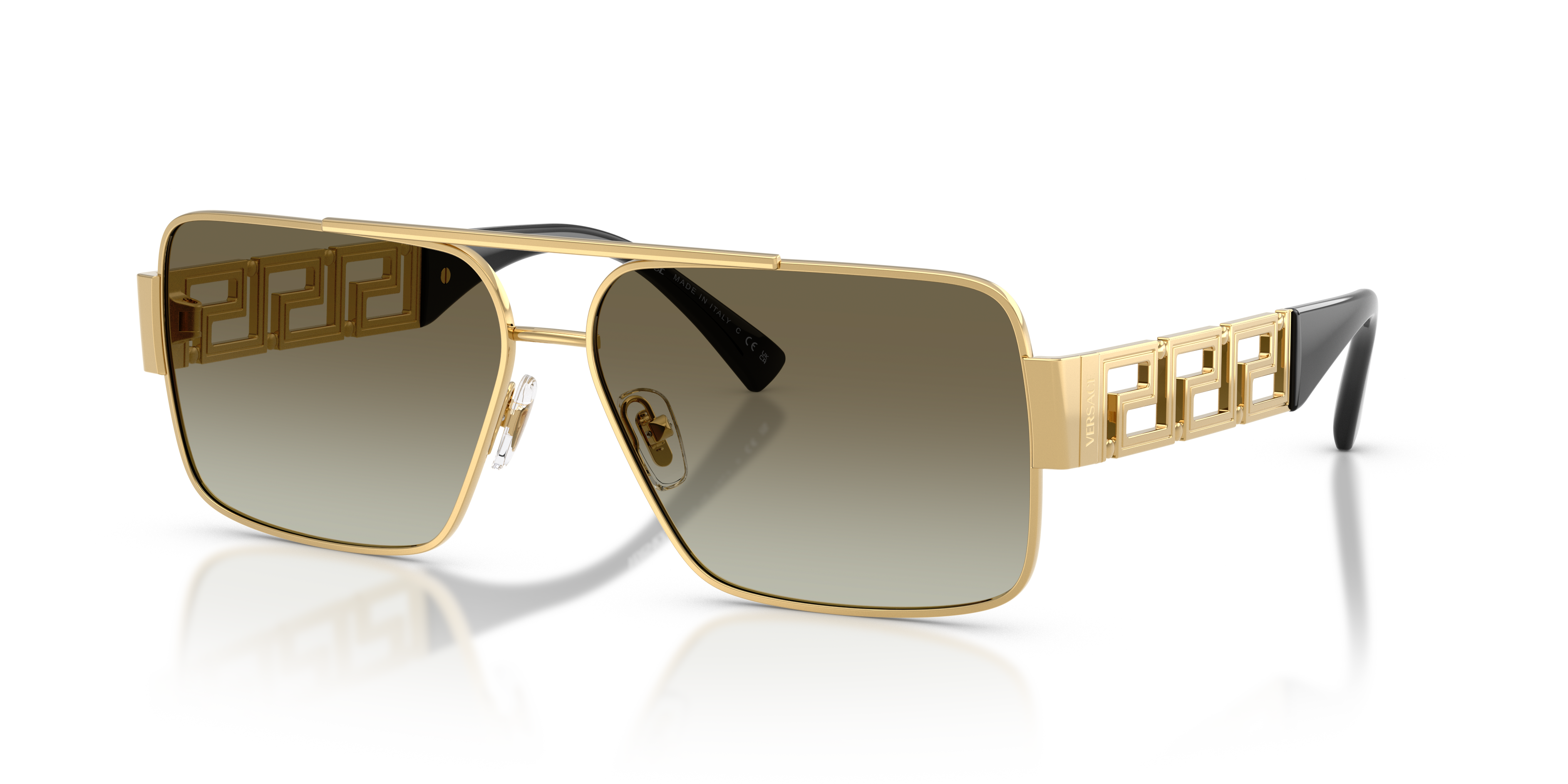 Versace VE2290 XL (61 - 13) with Green lenses and Gold frame