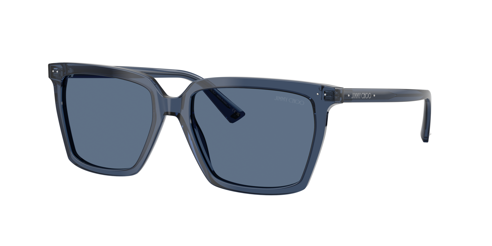 Jimmy Choo Femme Sunglass JC5051 - Couleur du Monture: Bleu marine transparent, Couleur de Lentille: Bleu