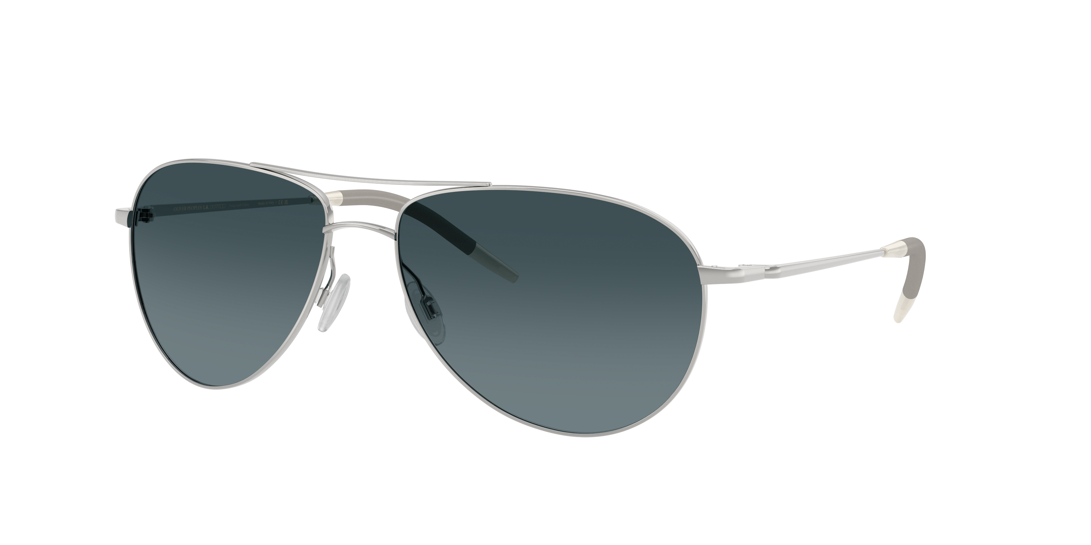 Oliver Peoples Man Sunglass OV1002S Benedict -  Frame color: Silver, Lens color: Blue Gradient Polarized