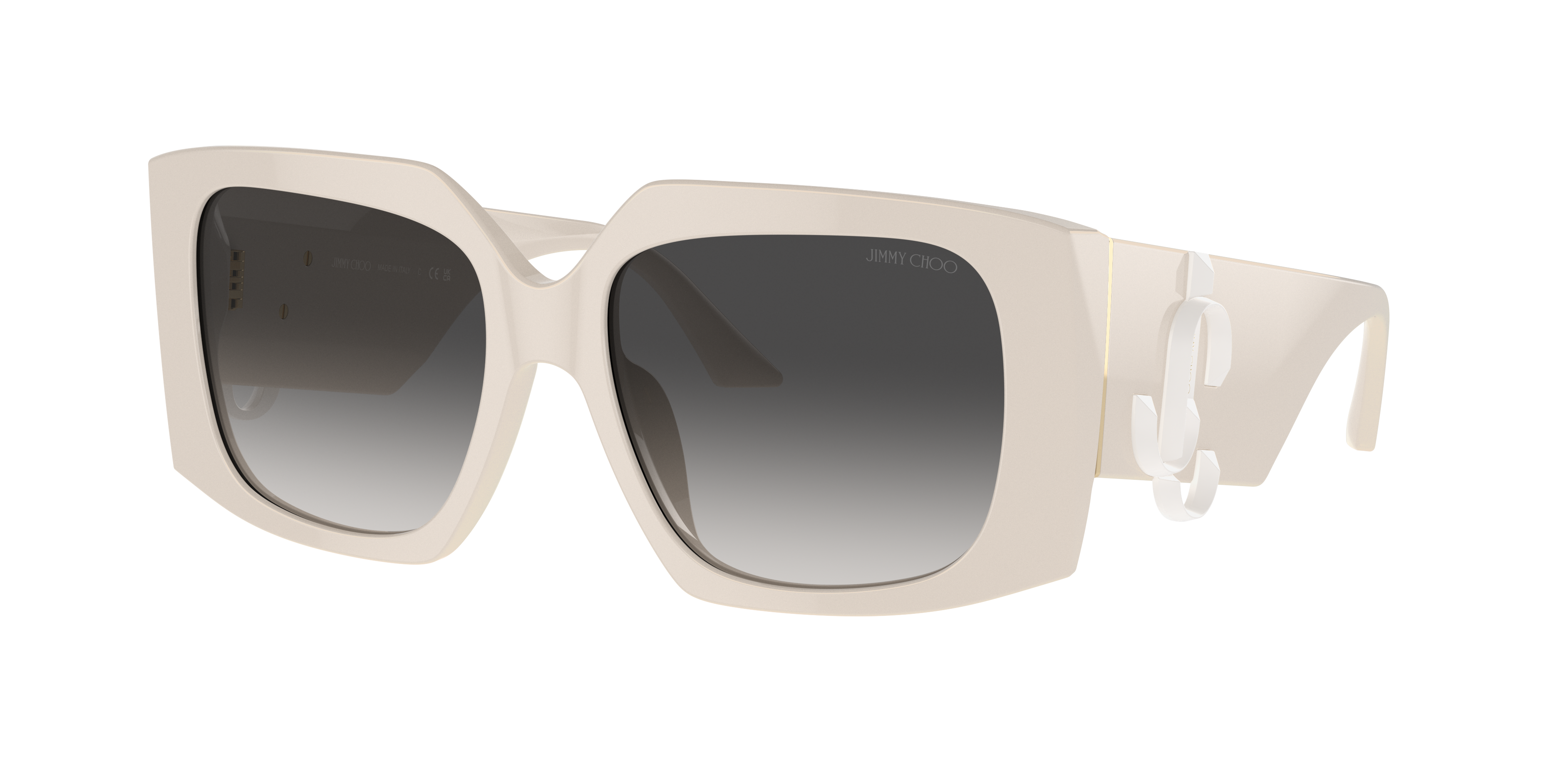 ✨JIMMY CHOO✨ パーカー　ホワイト XS Jimmy Choo JC5006U M (55 - 17) with Grey lenses and White frame