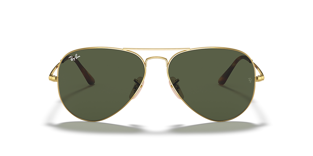 Ray-Ban Aviator Metal II L (58 - 14) with Green lenses and Gold