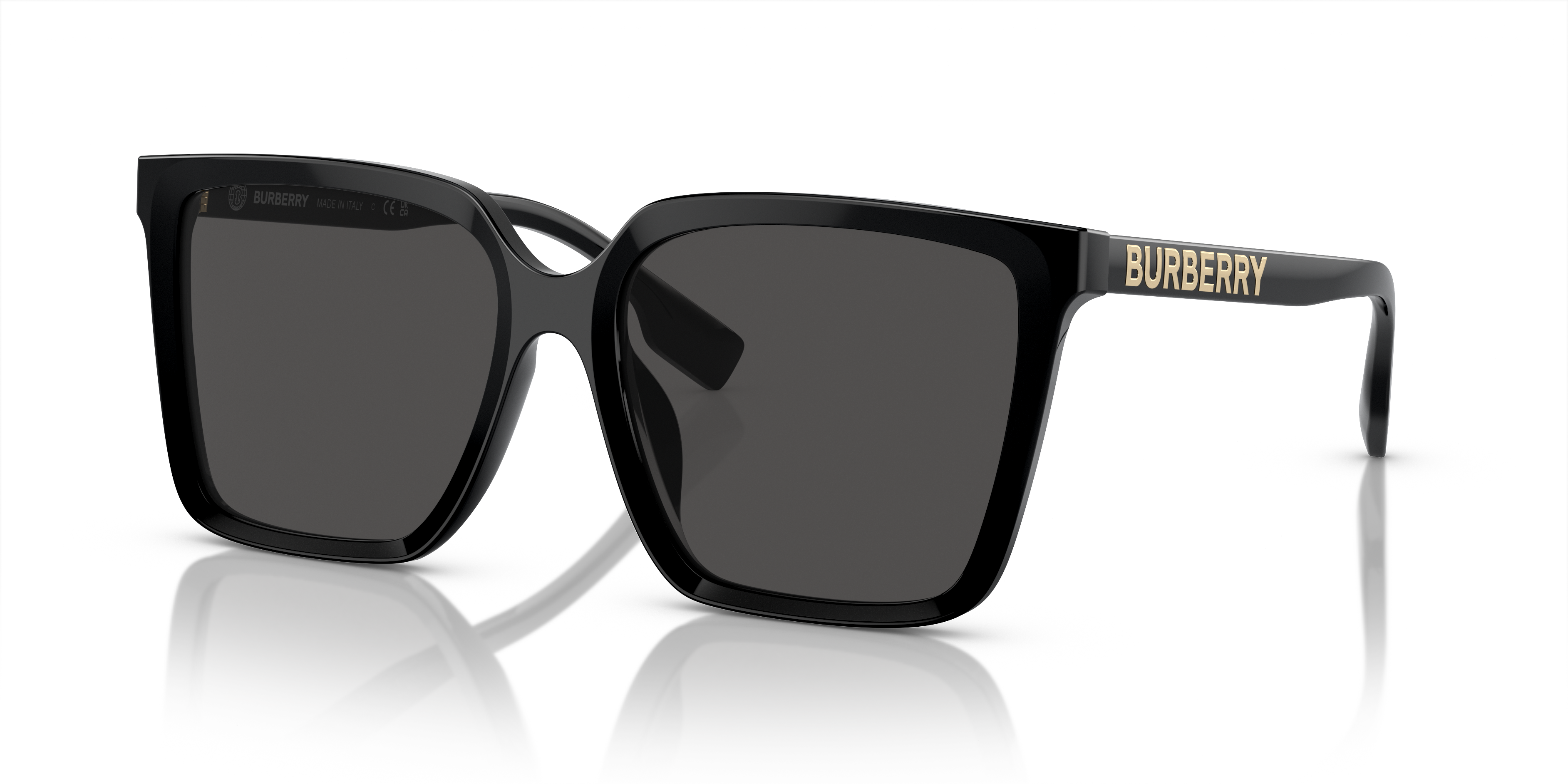 Burberry BE4411D L (57 - 17) with Grey lenses and Black frame