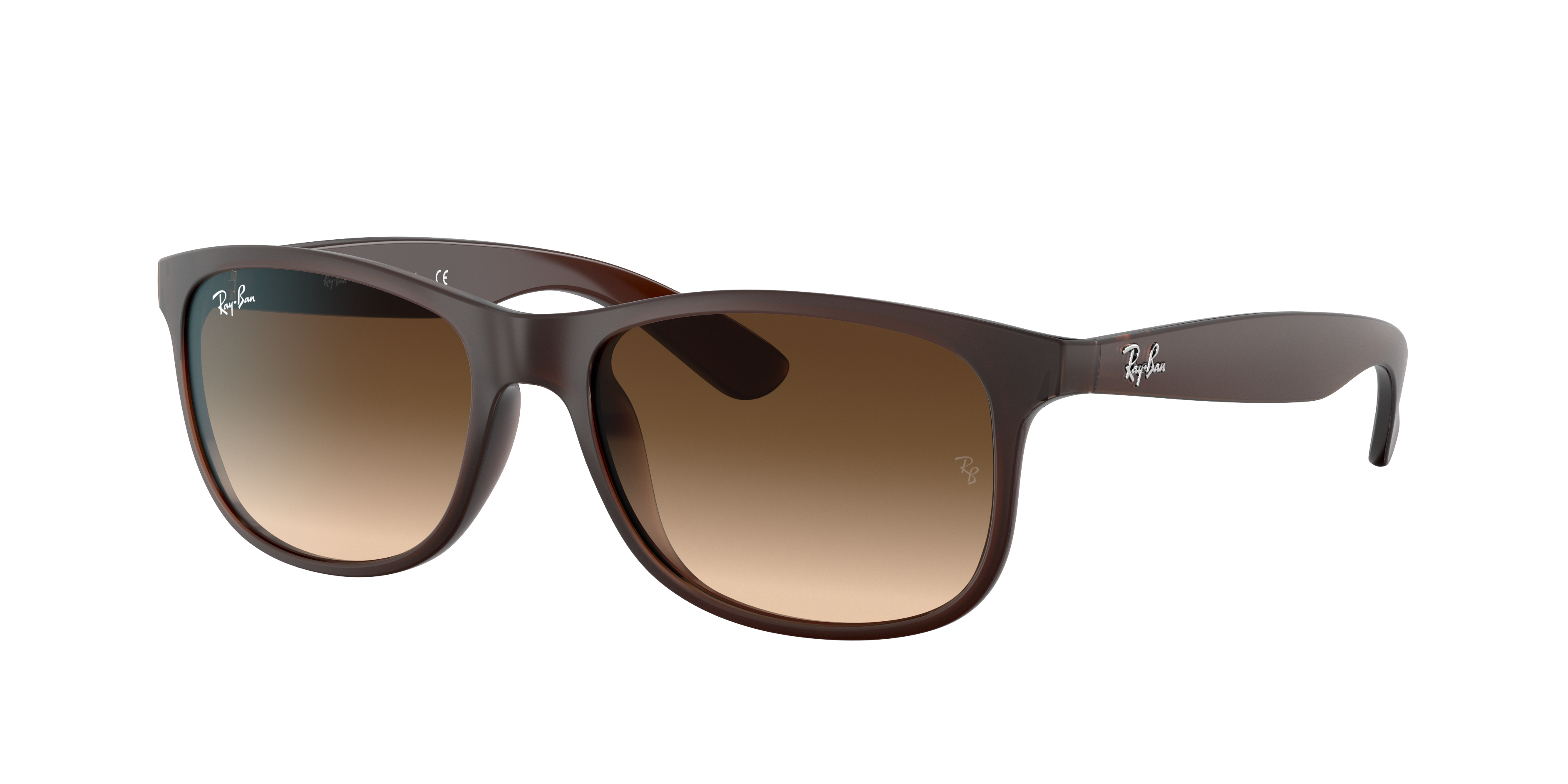 Ray-Ban Man Sunglass Andy -  Frame color: Brown, Lens color: Brown Gradient