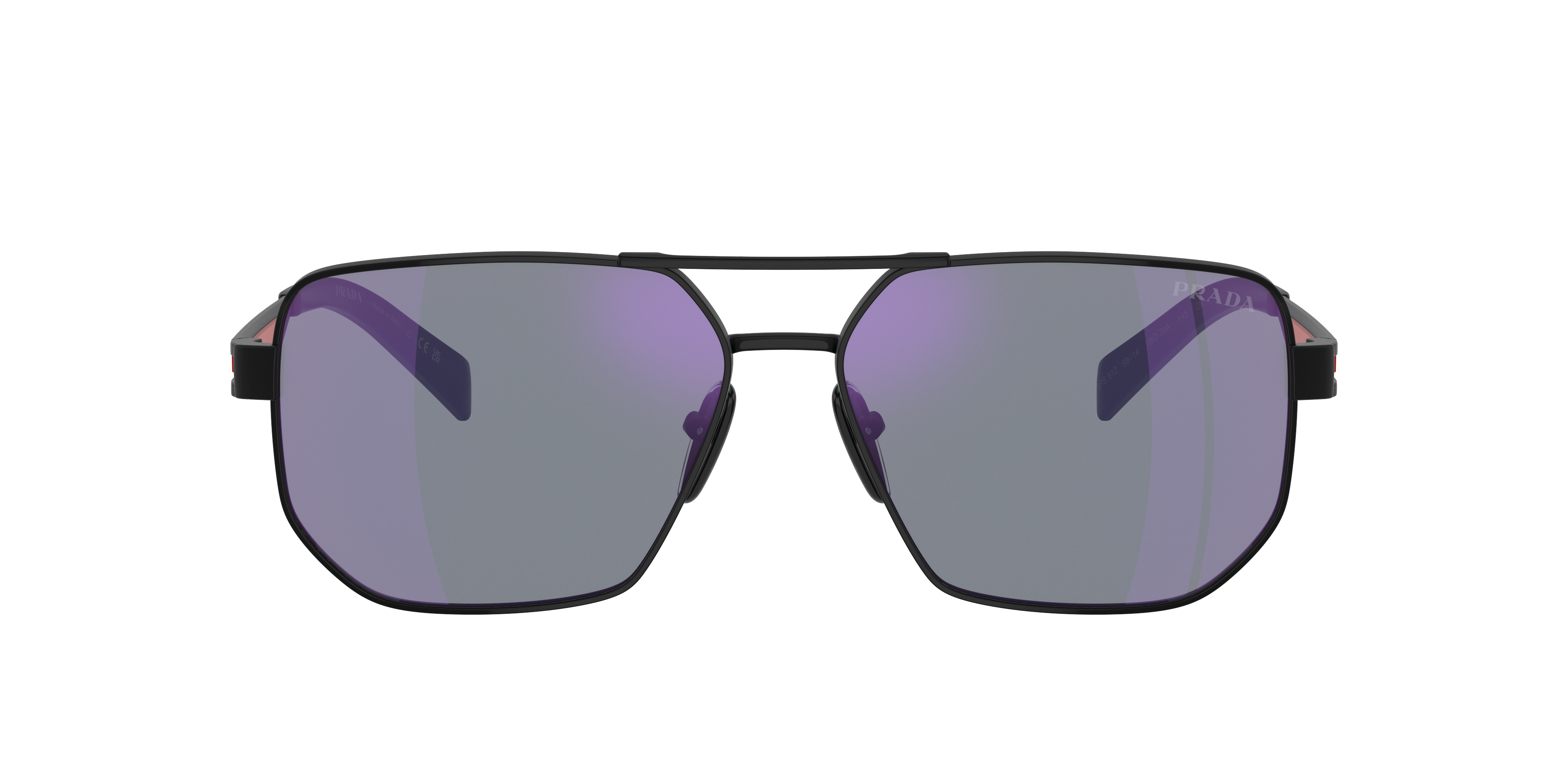 Prada Linea Rossa PS 51ZS XL (59 - 14) with Blue lenses and Black