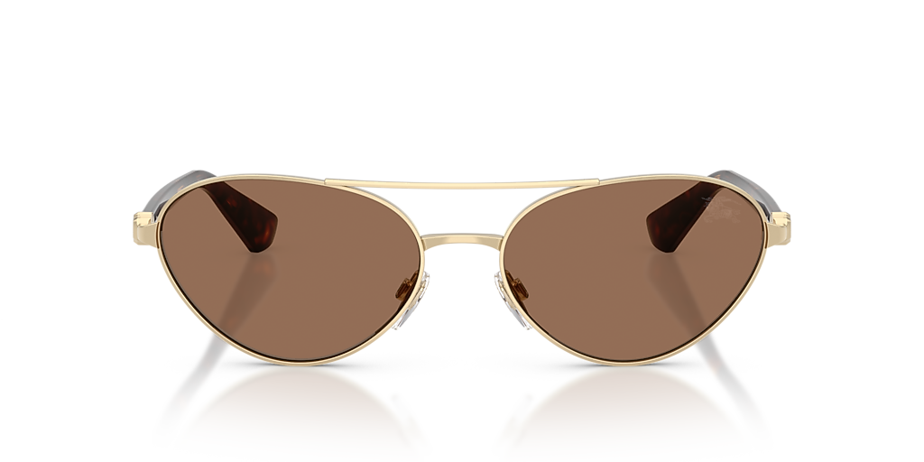 Burberry BE3165 XL (58 - 17) with Brown lenses and Gold frame
