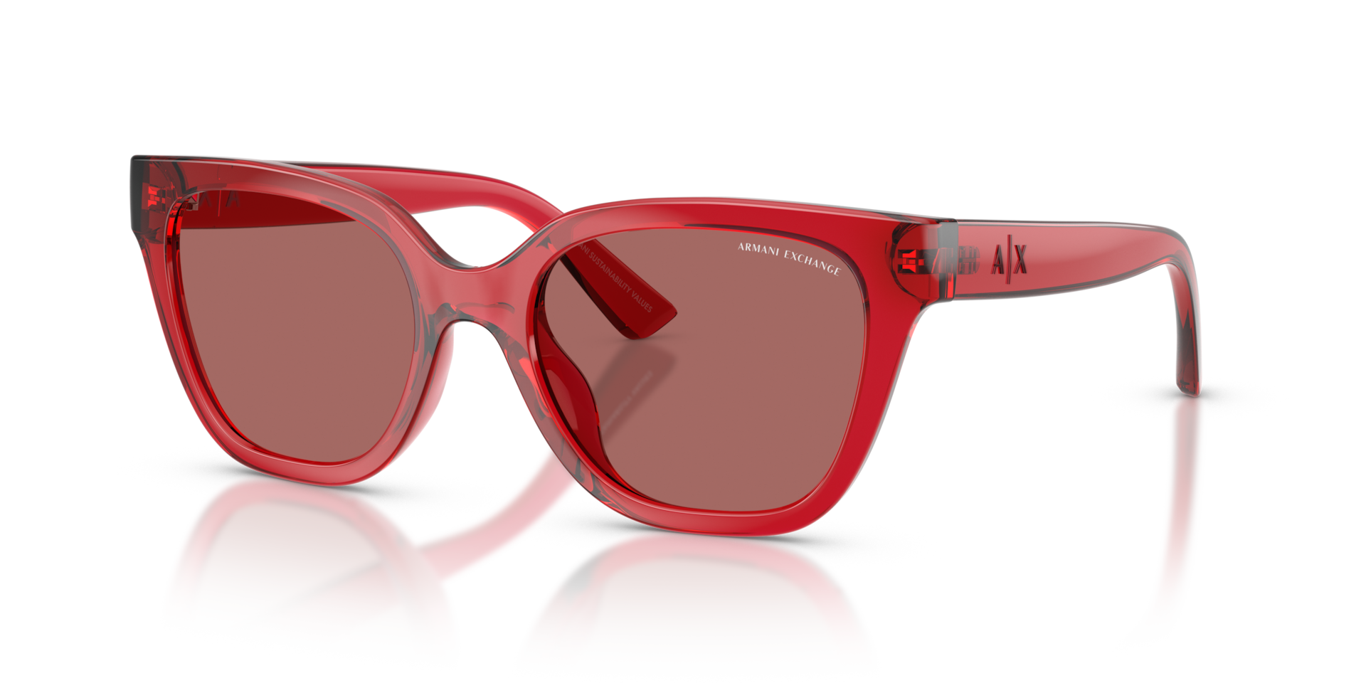 Armani Exchange AX104/S NVL/W1 Shield Sunglasses Armani Exchange 4104S Sunglasses main image 3