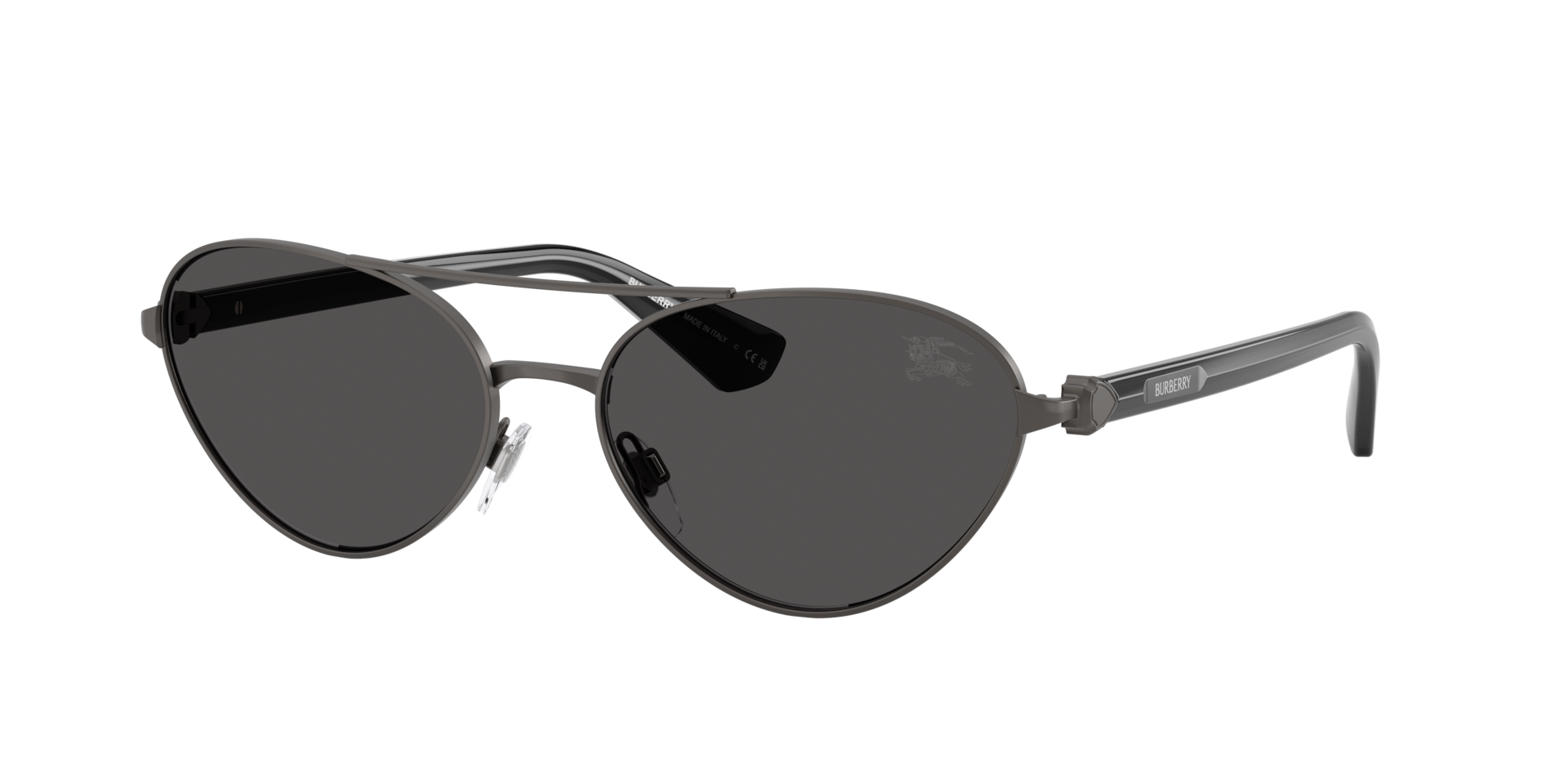 Burberry Woman Sunglass BE3165 -  Frame color: Matte Grey, Lens color: Dark Grey