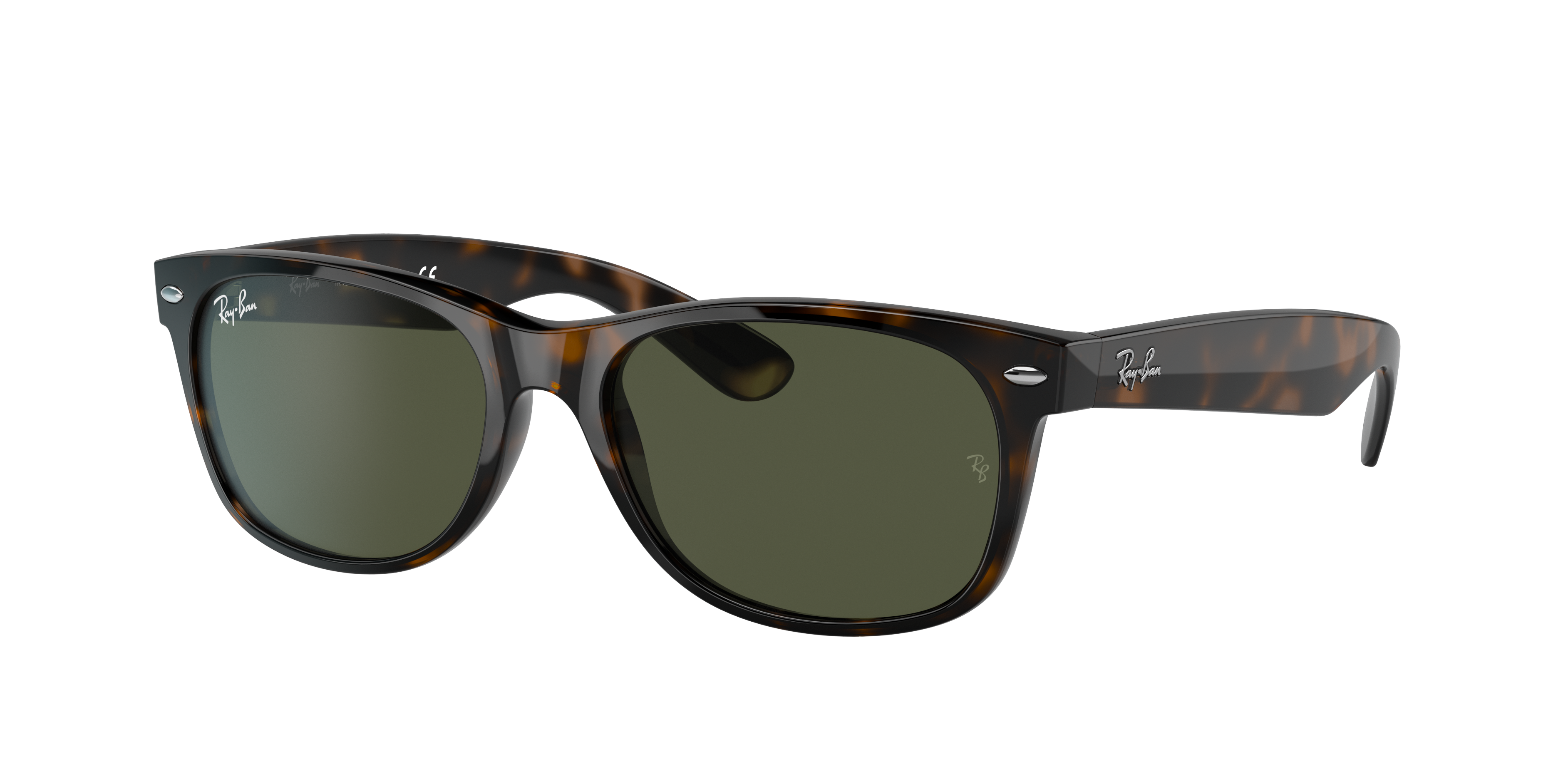 Ray-Ban New Wayfarer Classic M (55 - 18) with Green lenses and