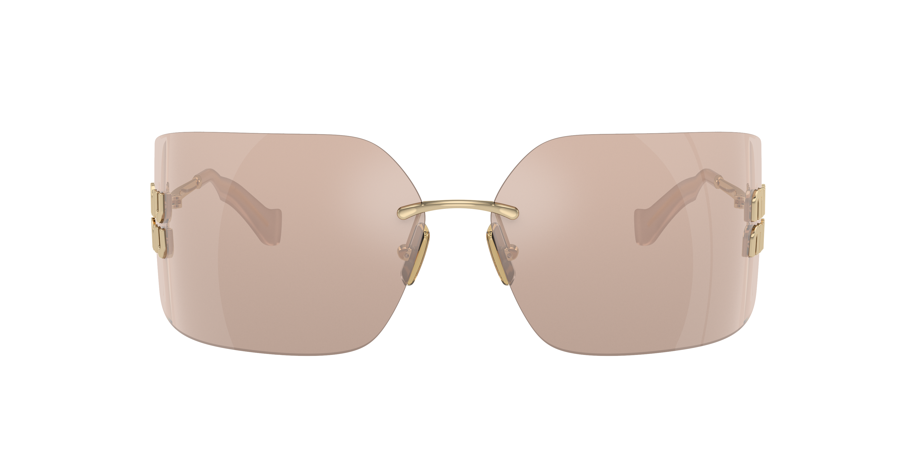 Miu Miu MU 54YS L (80 - 14) with Pink lenses and Gold frame