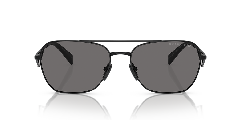 Prada PR A50S XXL (59 - 17) with Grey lenses and Black frame
