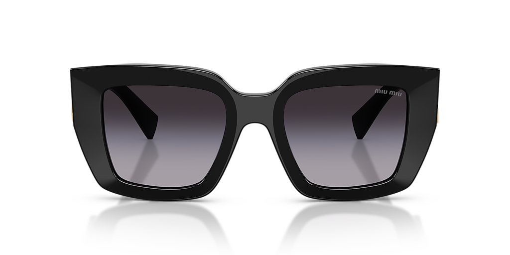 miumiu ハバナ　スクエア　メタルブリッジ　サングラス　黒 Miu Miu MU B05S XL (51 - 21) with Grey lenses and Black frame